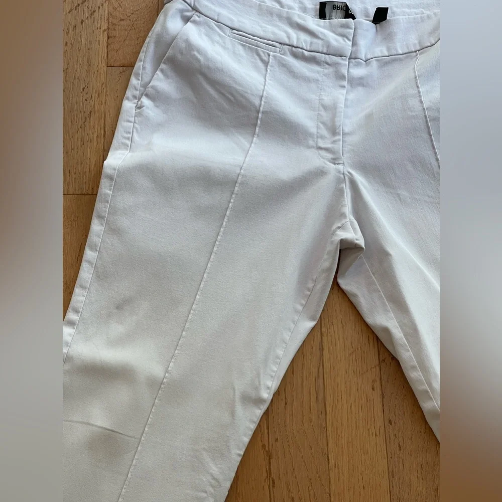 Briggs ladies full stretch white pull on/zip dress pants size 14-5‎ pocket/slash - Picture 3 of 12